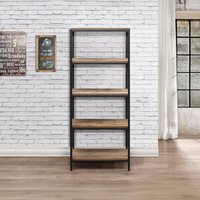 Click to view product details and reviews for Urban Industrial Style Tall Bookcase Rustic Wood. Click to view product details and reviews for Urban Industrial Style Tall Bookcase Rustic Wood.