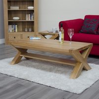 Click to view product details and reviews for Trend Coffee Table Large With X Legs Oak. Click to view product details and reviews for Trend Coffee Table Large With X Legs Oak.