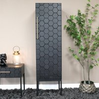 Click to view product details and reviews for Hall Cabinet Black 1 Door Tall Metal Wood. Click to view product details and reviews for Hall Cabinet Black 1 Door Tall Metal Wood.