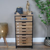 Click to view product details and reviews for Storage Cabinet Wood And Metal Narrow Multi Drawer. Click to view product details and reviews for Storage Cabinet Wood And Metal Narrow Multi Drawer.