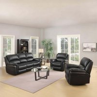Click to view product details and reviews for Farnham Recliner Sofa Suite 311 Seater Black Leather. Click to view product details and reviews for Farnham Recliner Sofa Suite 311 Seater Black Leather.
