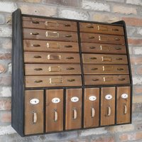 Click to view product details and reviews for Storage Unit Wooden Multi Drawer Apothecary Wall. Click to view product details and reviews for Storage Unit Wooden Multi Drawer Apothecary Wall.