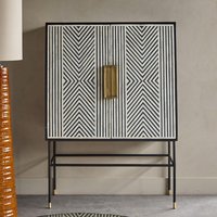 Click to view product details and reviews for Delaney Bar Cabinet Black And White Bone Inlay 2 Door. Click to view product details and reviews for Delaney Bar Cabinet Black And White Bone Inlay 2 Door.