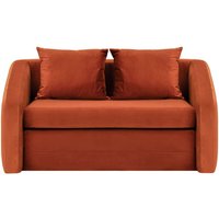 Alma – canapé convertible deux places, Velluto 33 - orange rouillé