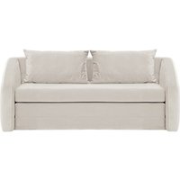 Alma - Canapé convertible 3,5 places, beige clair - Velluto 2