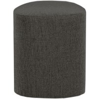 Pouf rond Band, gris foncé - Bergamo 96