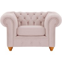 Fauteuil Chesterfield Max, lila/rose - Velluto 14, Couleur des pieds: aveo