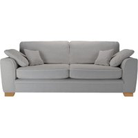 Ronay canapé trois places, Teddy slate - gris, Couleur des pieds: aveo