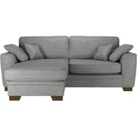 Ronay – canapé d’angle universel, gris foncé - Cherub 1482, Couleur des pieds: Chêne foncé