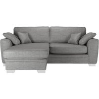 Ronay – canapé d’angle universel, gris foncé - Cherub 1482, Couleur des pieds: Blanc