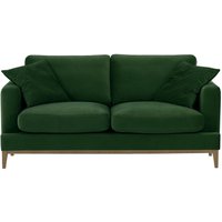 Canapé 2,5 places Covex Wood, vert foncé - Velluto 10, Couleur des pieds: Noir wax