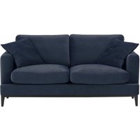 Canapé 2,5 places Covex Wood, bleu - Velluto 11, Couleur des pieds: Noir
