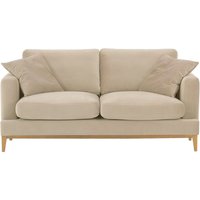 Canapé 2,5 places Covex Wood, beige clair - Velluto 2, Couleur des pieds: Chêne clair