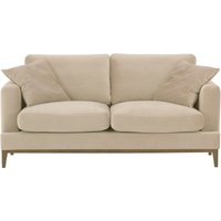 Canapé 2,5 places Covex Wood, beige clair - Velluto 2, Couleur des pieds: Noir wax