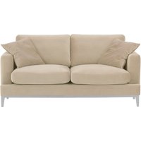 Canapé 2,5 places Covex Wood, beige clair - Velluto 2, Couleur des pieds: Blanc