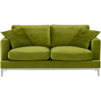 Canapé 2,5 places Covex Wood, olive - Velluto 9, Couleur des pieds: Blanc
