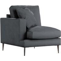 Covex – Module extrémité gauche une place (1L), graphite - Velluto 19