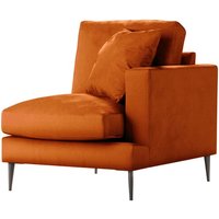 Covex – Module extrémité droite une place (1R), Velluto 33 - orange rouillé