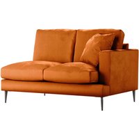 Covex – Module extrémité droite deux places (2R), Velluto 33 - orange rouillé