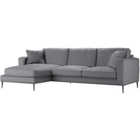 Canapé d’angle gauche Covex, gris/marron - Fancy 96
