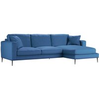 Canapé d’angle droit Covex, bleu marin délavé - Fancy 79