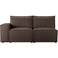 Charles - Module d’extrémité gauche deux places (2L), Poso 6 - marron