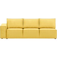 Charles - Module d’extrémité gauche trois places (3L), jaune - Fancy 48