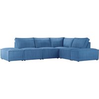 Charles - Canapé d’angle modulaire, Poso 5 - bleu