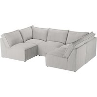 Charles - Canapé d’angle modulaire U, Poso 100 - crème