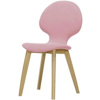 Chaise Mya, Violet - Baku 16, Couleur des pieds: Chêne clair