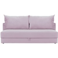 Vena - Canapé convertible trois places avec coffre de rangement, lila/rose - Velluto 14