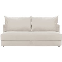 Vena - Canapé convertible trois places avec coffre de rangement, beige clair - Velluto 2