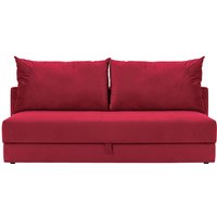 Vena - Canapé convertible trois places avec coffre de rangement, rouge - Velluto 7