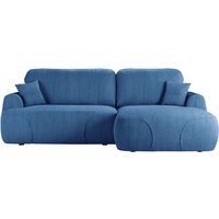 Satell – canapé d’angle droit avec fonction lit, Poso 5 - bleu
