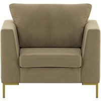 Fauteuil Gosena, Velluto 33 - orange rouillé, Couleur des pieds: Métal chromé