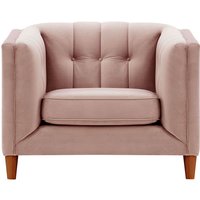 Fauteuil Sodre, lila/rose - Velluto 14, Couleur des pieds: aveo