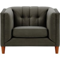 Fauteuil Sodre, graphite - Velluto 19, Couleur des pieds: aveo