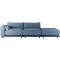 Canapé modulable avec méridienne Tao, Nordic 13 - bleu