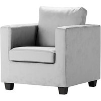 Fauteuil Thunder, gris clair - Velluto 15