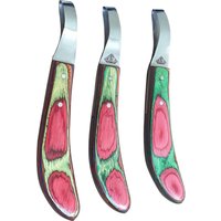 Hoof Loop Knife Rainbow Layered Smooth Handle Small