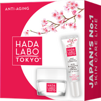 Zestaw Hada Labo Tokyo Red Hydro-krem do twarzy z Super Hyaluronic Acid™ 50 ml i Krem pod oczy 15 ml
