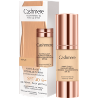 Cashmere DD nawilżający podkład-serum SPF 30 02 Beige z kwasem hialuronowym, lekkim kryciem i pudrowo-matowym wykończeniem 30 ml