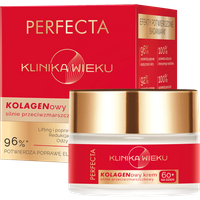 Perfecta Klinika Wieku Kolagenowy krem przeciwzmarszczkowy na dzień 60+ z kwasem ferulowym i peptydami 50 ml
