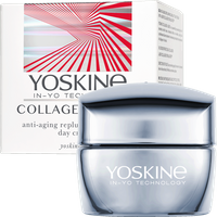 Yoskine Collagen Laser krem wypełniająco-liftingujący na dzień z Laser Collagen Stimulator™, kolagenem, peptydami i olejem jojoba 50 ml