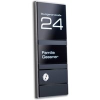 Metzler Türklingel Anthrazit Schwarz LED-Beleuchtung | Theo