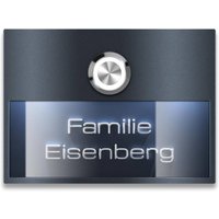 Metzler Türklingel LED Anthrazit 3D-Namensschild | Otto