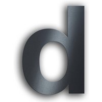 Metzler Hausnummer | Edelstahl | Arial | Anthrazitgrau | Höhe 20 cm | d