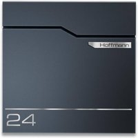 Metzler Briefkasten Anthrazit austauschbares Namensschild | Hoffmann
