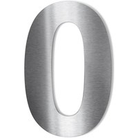 Metzler Hausnummer | Edelstahl gebürstet | Arial | Höhe 14 cm | 0