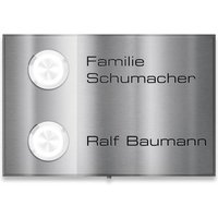 Ersatz Aufputz Gravurplatte für Artikel 25976 und 6497 | in Edelstahl